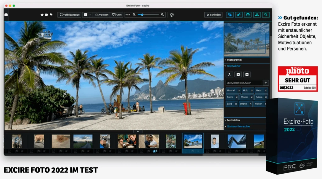 DigitalPHOTO evaluate image management Excire Foto "very good"